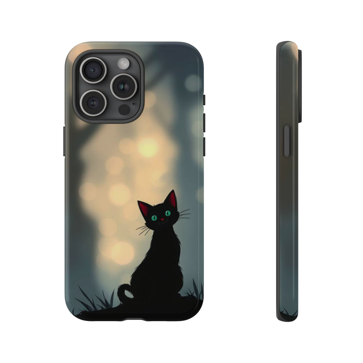 Gothic Cat Design Phone Case - Multicolor Phone Case - iPhone 15 Pro Max / Glossy