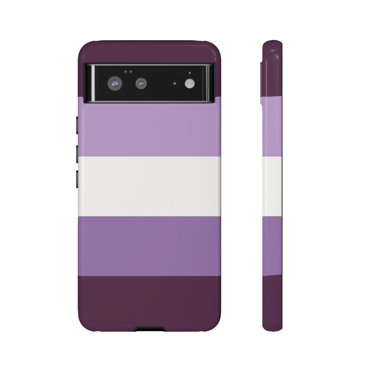 Purple Stripe Pattern Phone Case - Purple Phone Case - Google Pixel 6 / Glossy