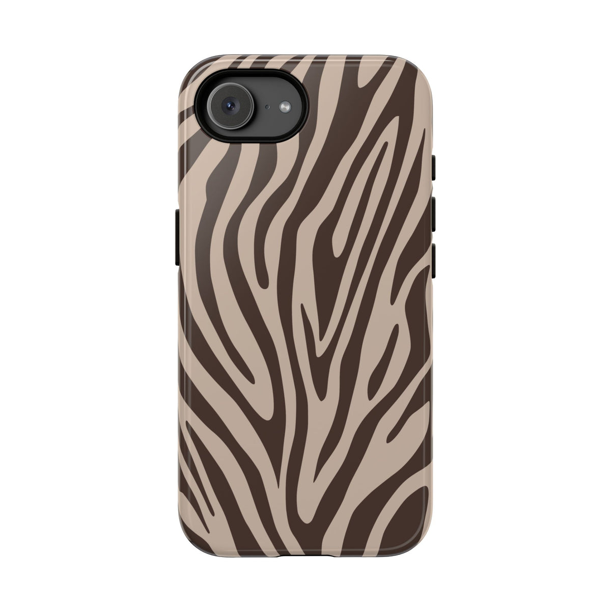 Boutique Mocha Tiger Print Phone Case - Brown Phone Case - iPhone 17e / Glossy