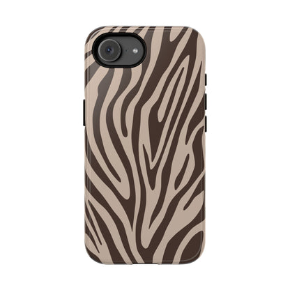 Boutique Mocha Tiger Print Phone Case - Brown Phone Case - iPhone 17e / Glossy