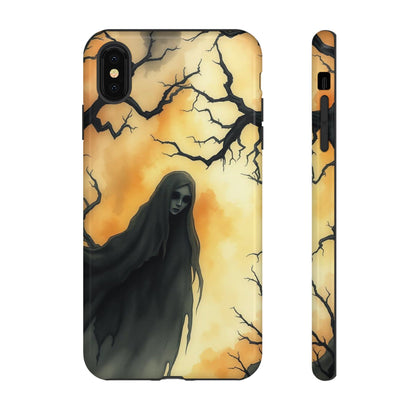 iPhone XS MAX / Glossy Phone Case - Watercolour Gothic Deathly Woman Phone Case