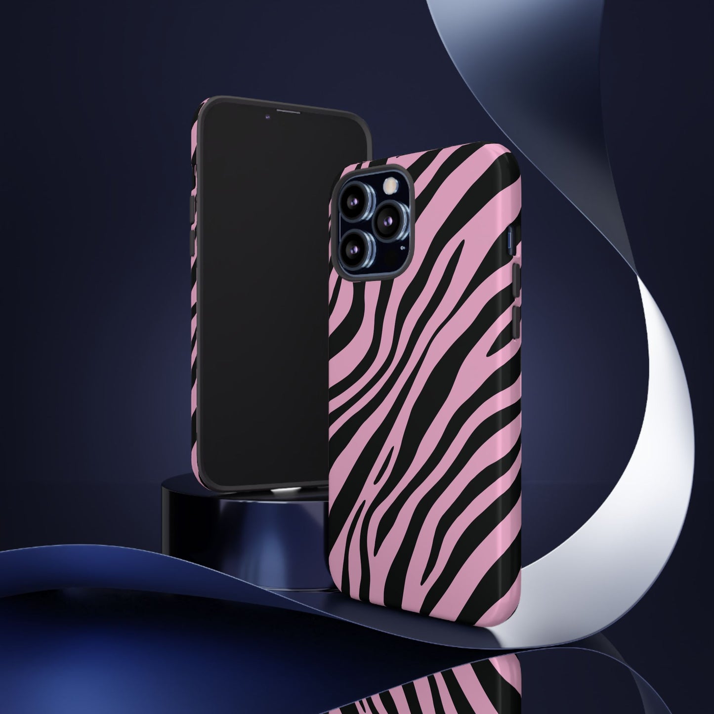 Modern Blush Zebra Print Phone Case