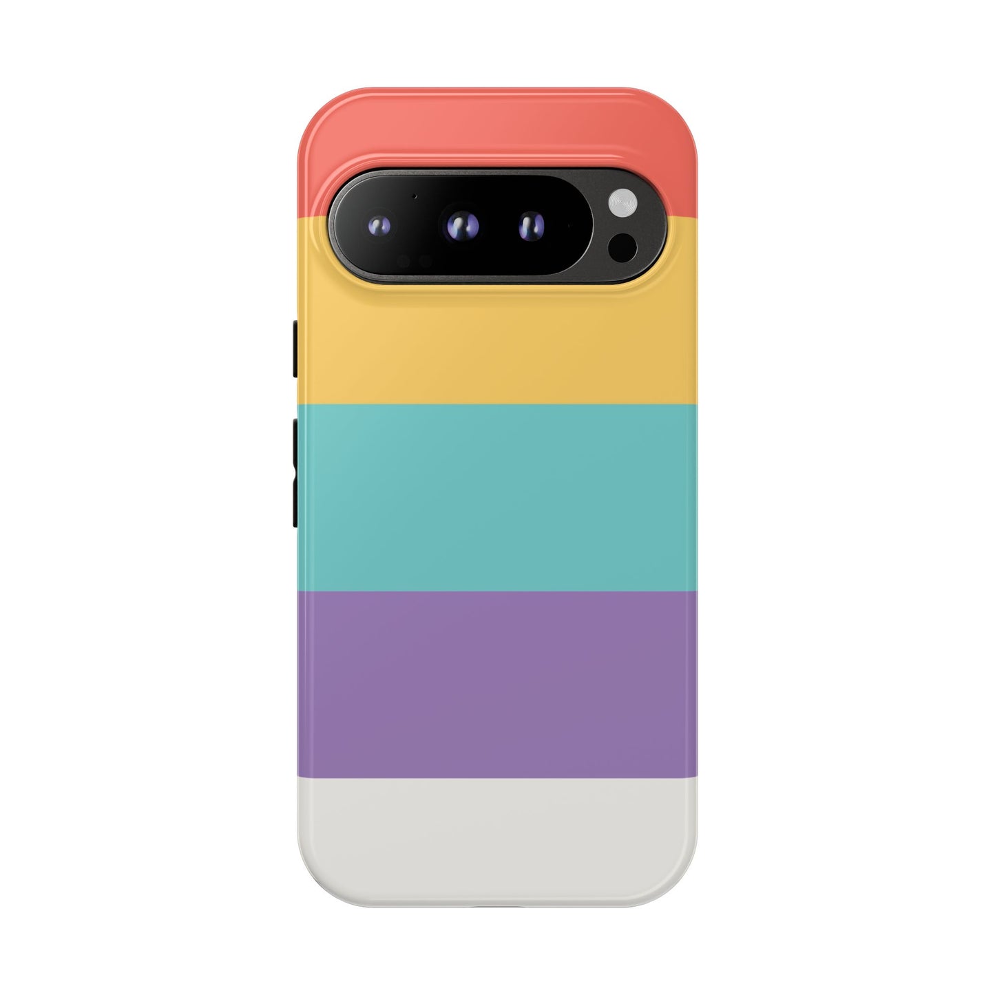 Pastel Rainbow Stripe Pattern Phone Case - Phone Case - Google Pixel 9 Pro / Glossy