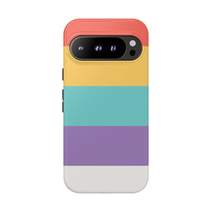 Pastel Rainbow Stripe Pattern Phone Case - Phone Case - Google Pixel 9 Pro / Glossy