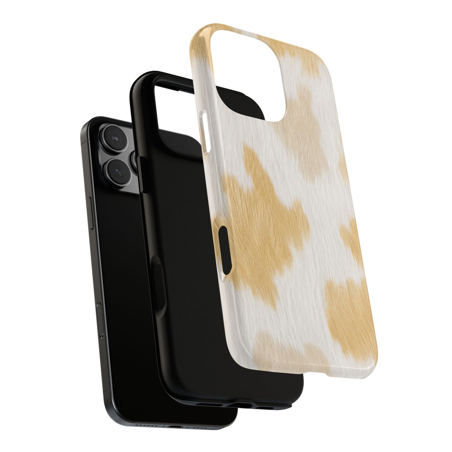 Golden Honey Cow Print Phone Case
