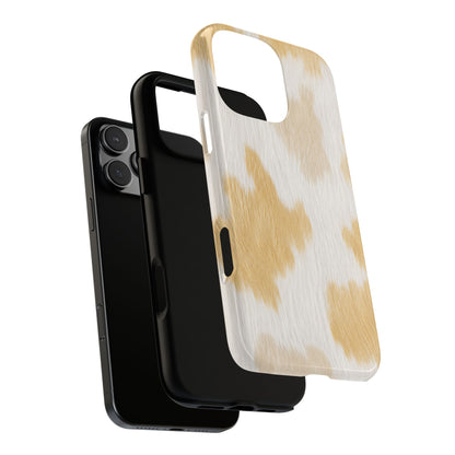 Golden Honey Cow Print Phone Case