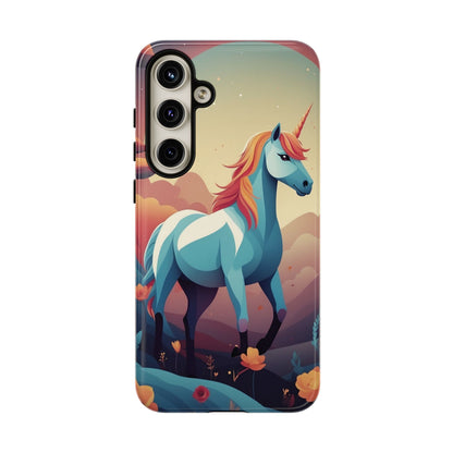 Stylised Unicorn Design Phone Case - Multicolor Phone Case - Samsung Galaxy S24 Plus / Glossy