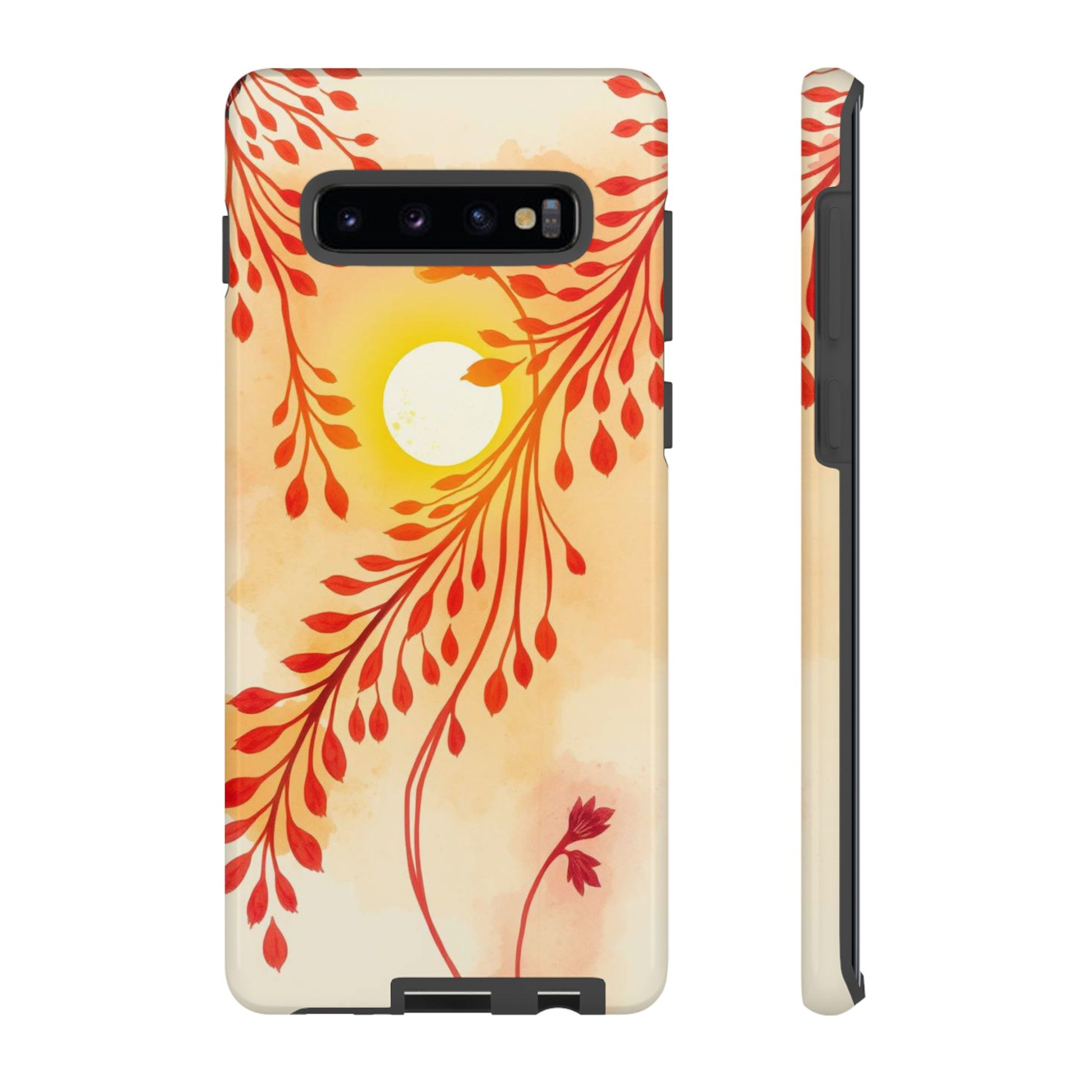 Boho Chic Watercolour Sunset Design Phone Case - Multicolor Phone Case - Samsung Galaxy S10 Plus / Glossy