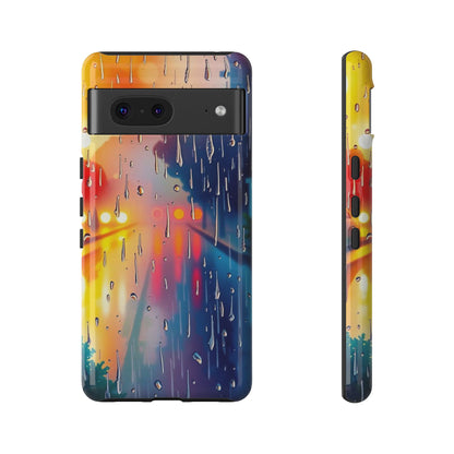 Electric Rain Watercolour Design Phone Case - Multicolor Phone Case - Google Pixel 7 / Glossy
