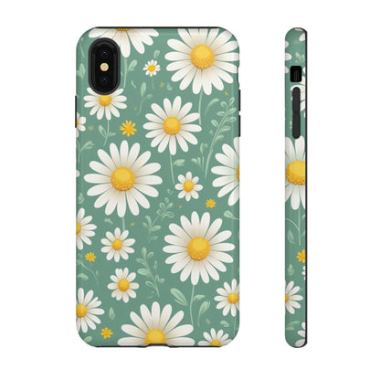 iPhone XS MAX / Glossy Phone Case - Daisies Floral Pattern 1 Phone Case