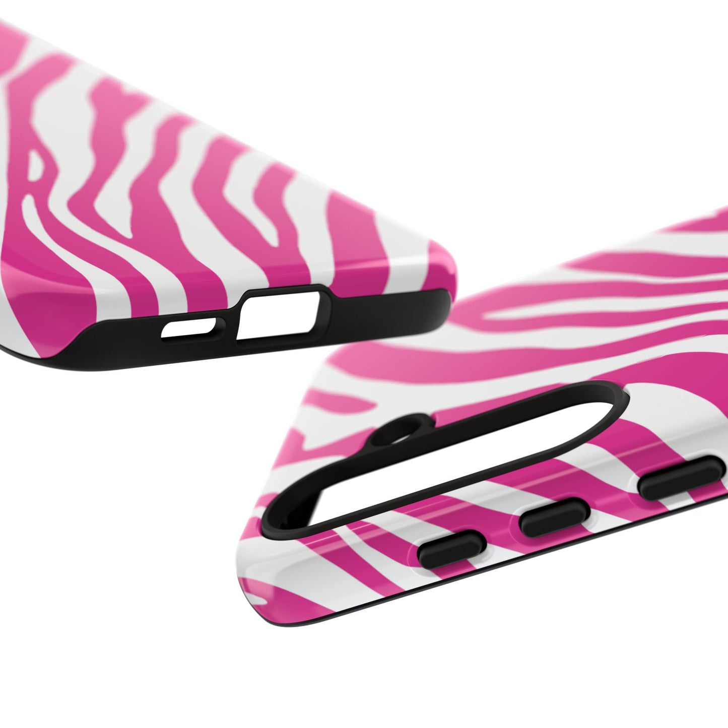 Modern Hot Pink Zebra Print Phone Case