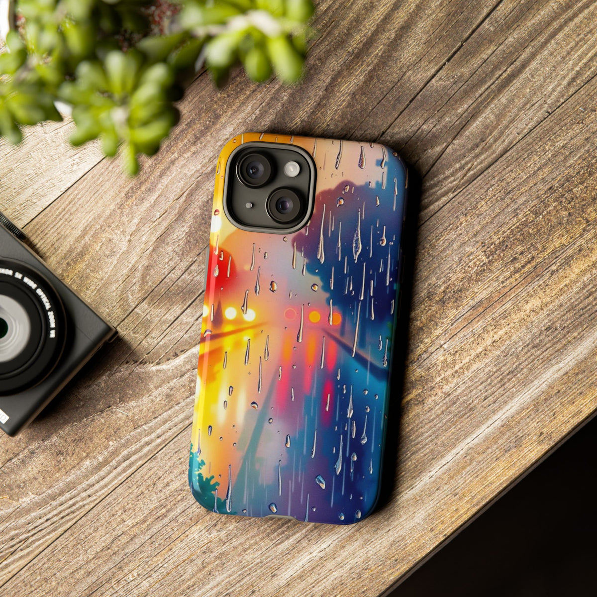 Electric Rain Watercolour Design Phone Case - Multicolor Phone Case