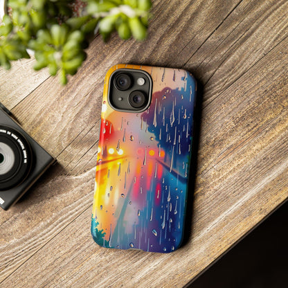 Electric Rain Watercolour Design Phone Case - Multicolor Phone Case