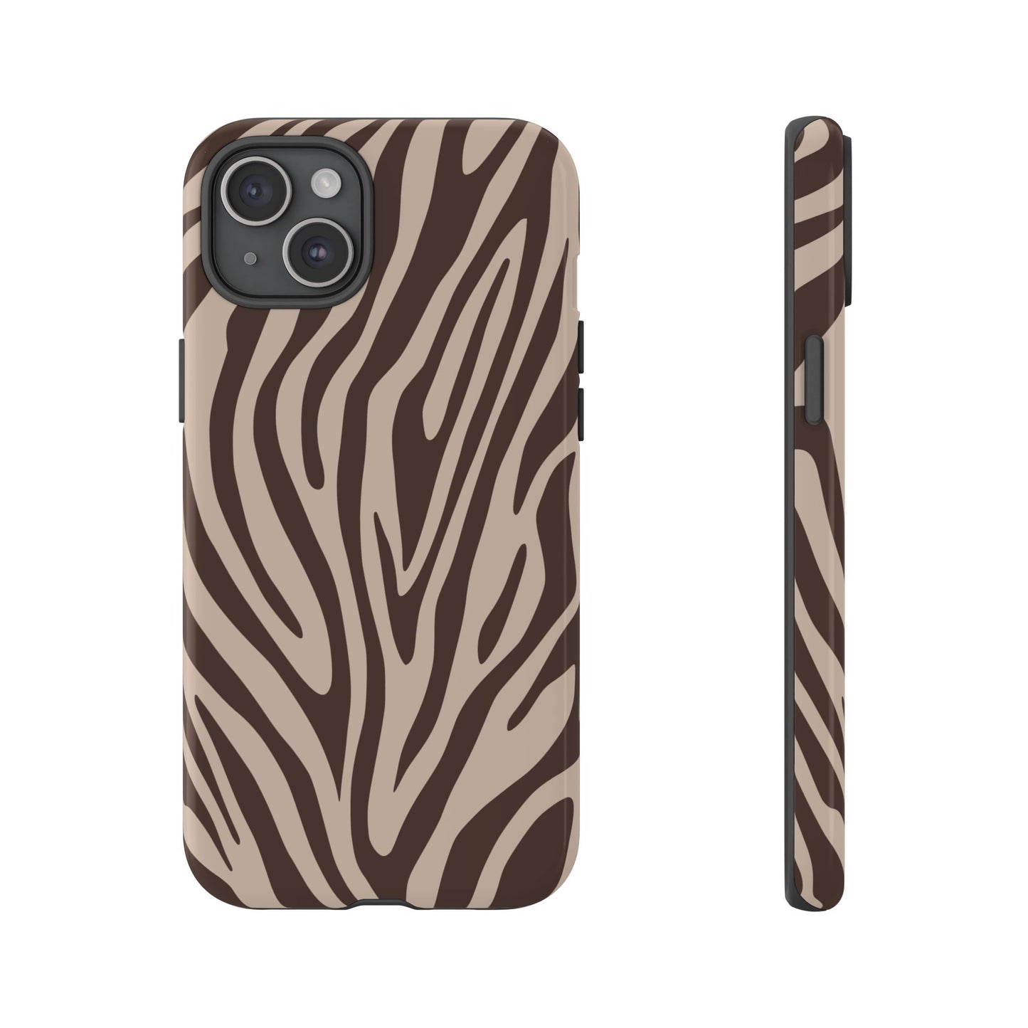 Boutique Mocha Tiger Print Phone Case