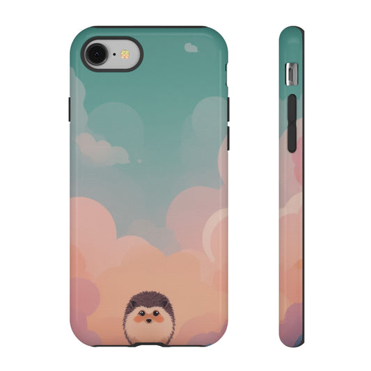 Cute Hedgehog & Cloud Design Phone Case - Multicolor Phone Case - iPhone 8 / Glossy