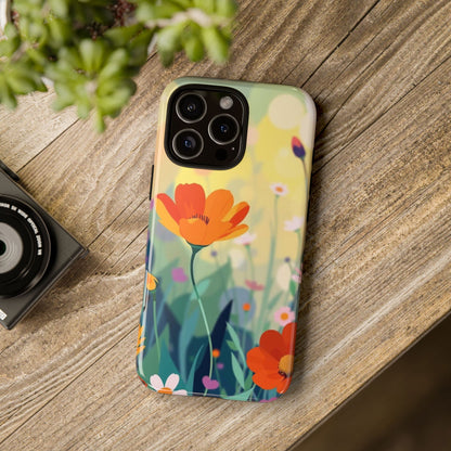 Pop Art Style Wildflower Design Phone Case - Multicolor Phone Case