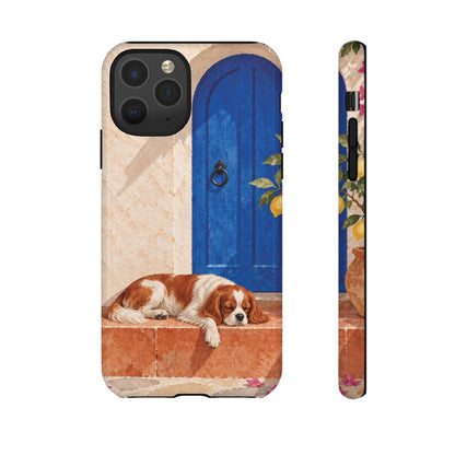 Cavalier King Charles Spaniel Blue Door Siesta Phone Case - Multicolor Phone Case - iPhone 11 Pro / Glossy