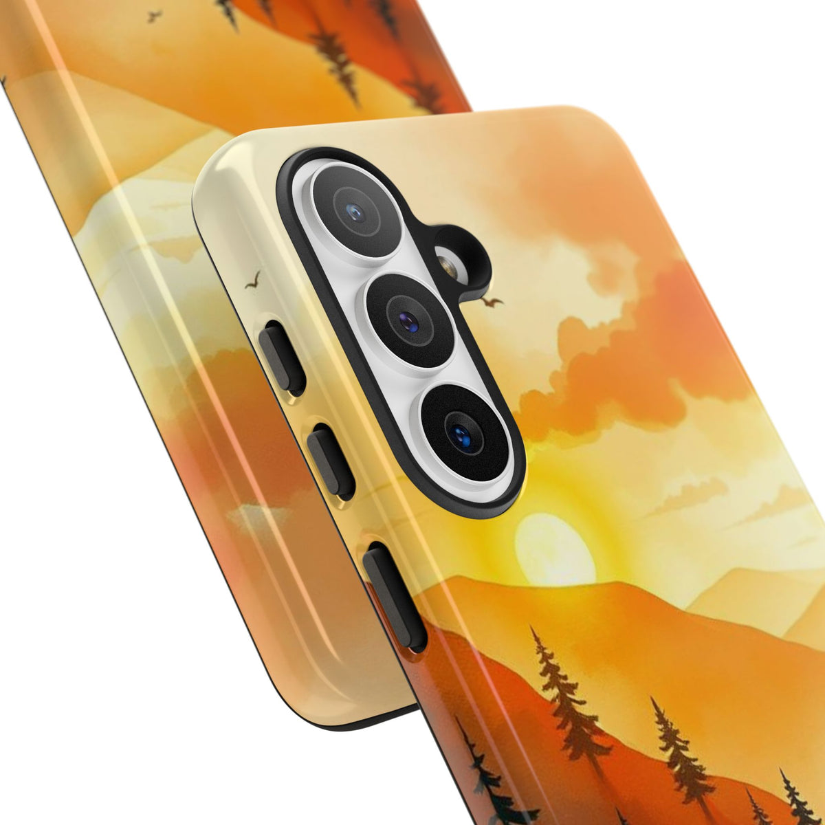 Golden Sunset Design Phone Case - Multicolor Phone Case