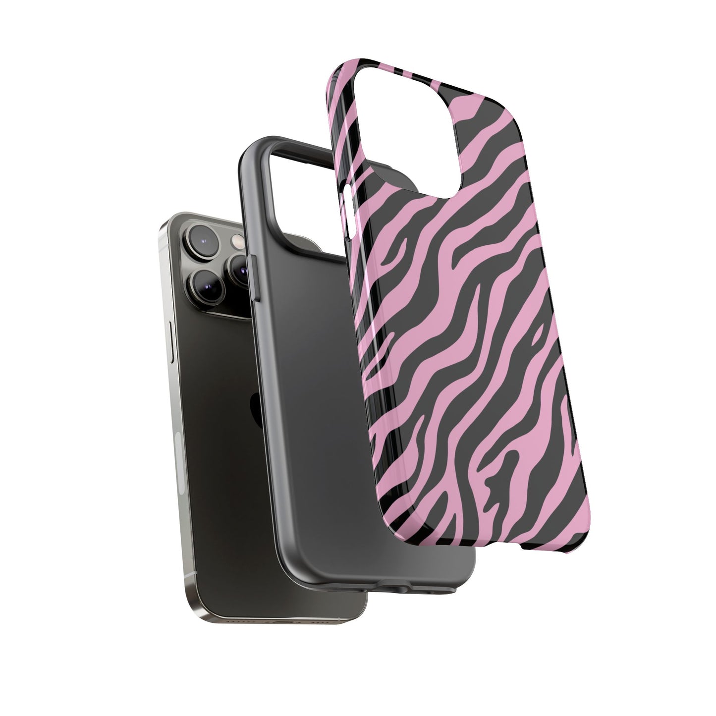 Stylish Blush Zebra Print Phone Case