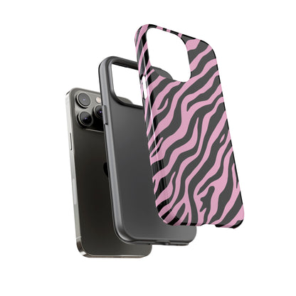 Stylish Blush Zebra Print Phone Case