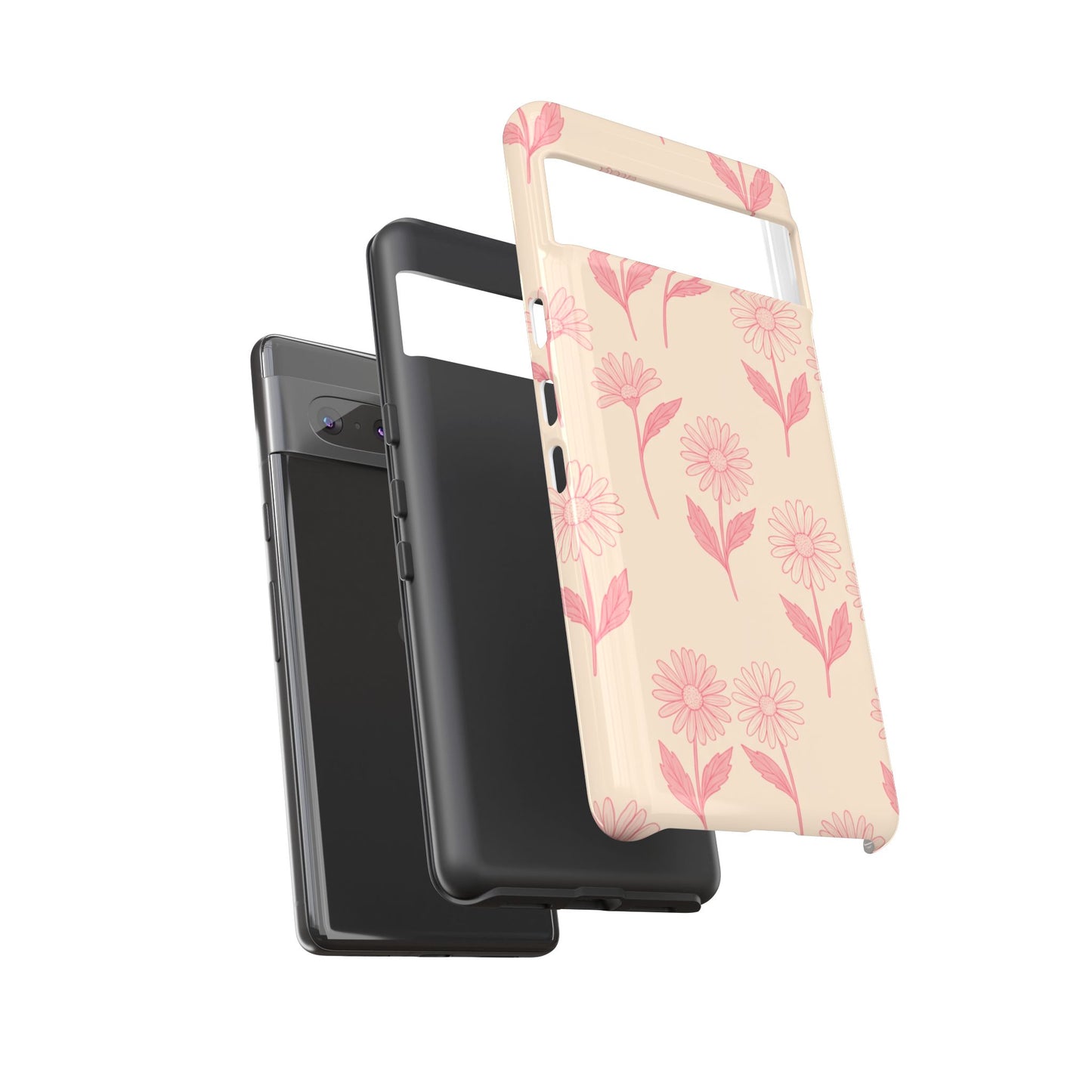 Pretty Pink Daisy Pattern Phone Case