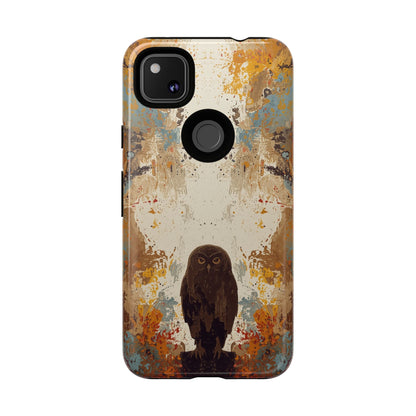 Abstract Owl Design Phone Case