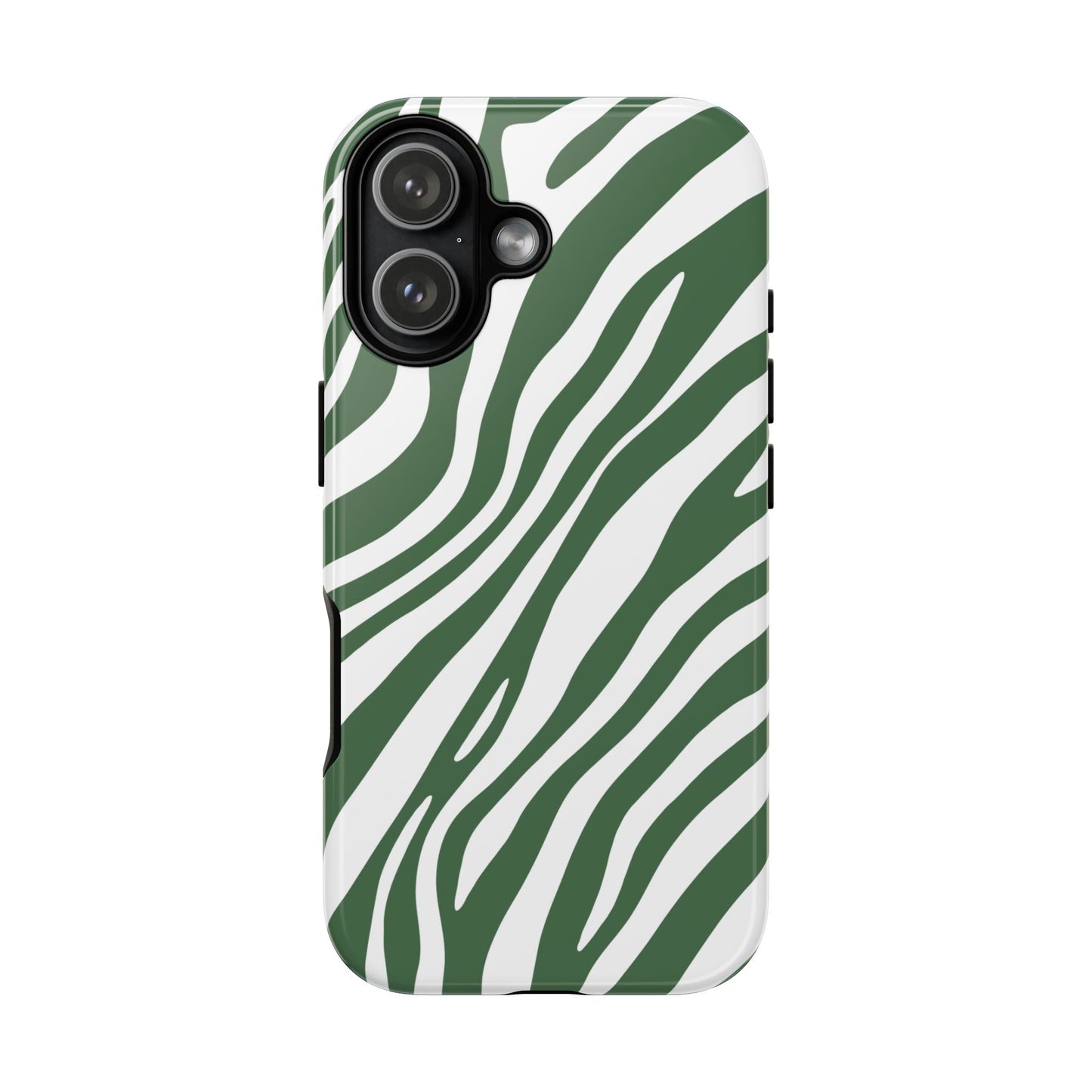 Modern Sage Zebra Print Phone Case