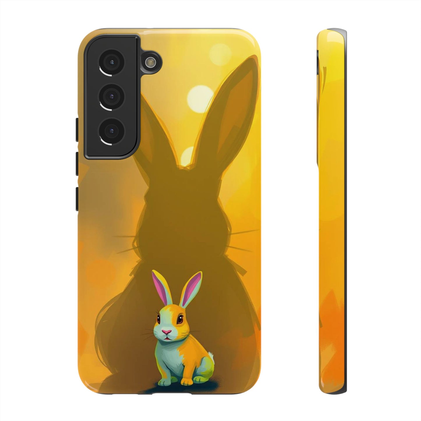 Samsung Galaxy S22 / Glossy Phone Case - Shadow Rabbit Design Phone Case