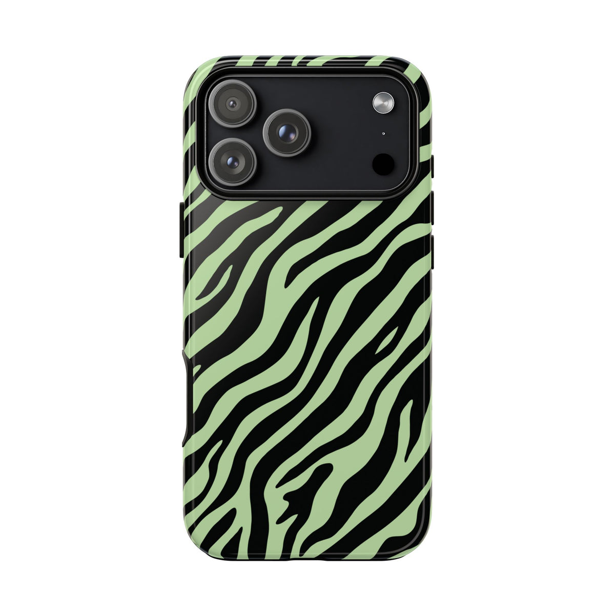 Stylish Mint Zebra Print Phone Case - Green Phone Case - iPhone 18 Pro Max / Glossy