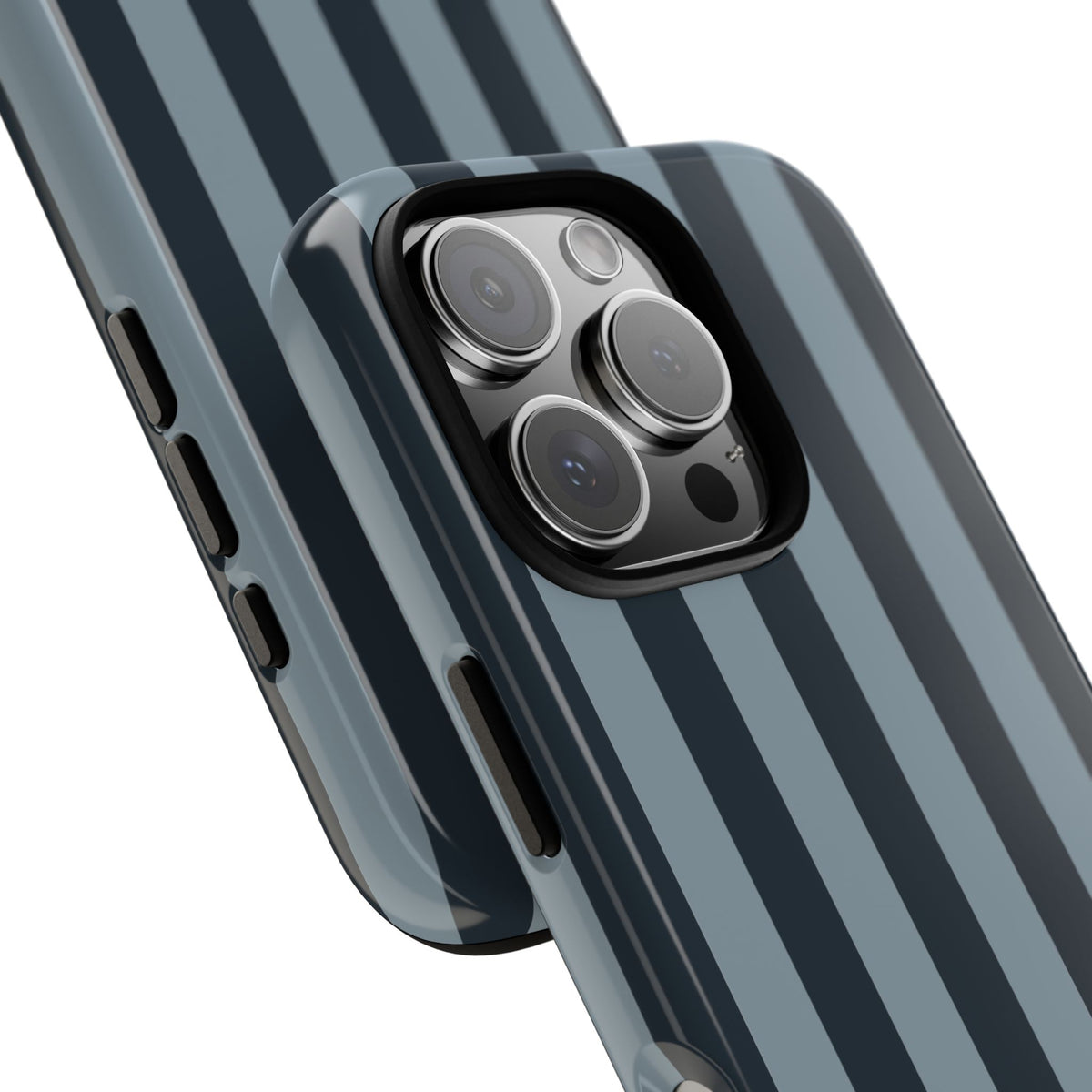 Dark Blue Stripe Pattern Phone Case - Blue Phone Case