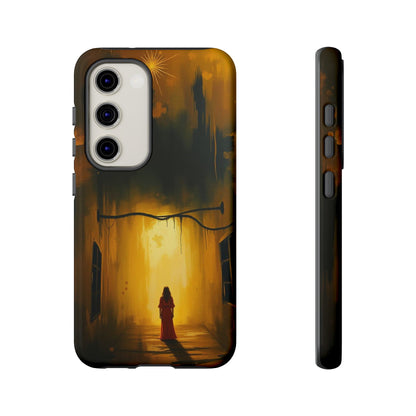 Acrylic Gothic Woman in Red Phone Case