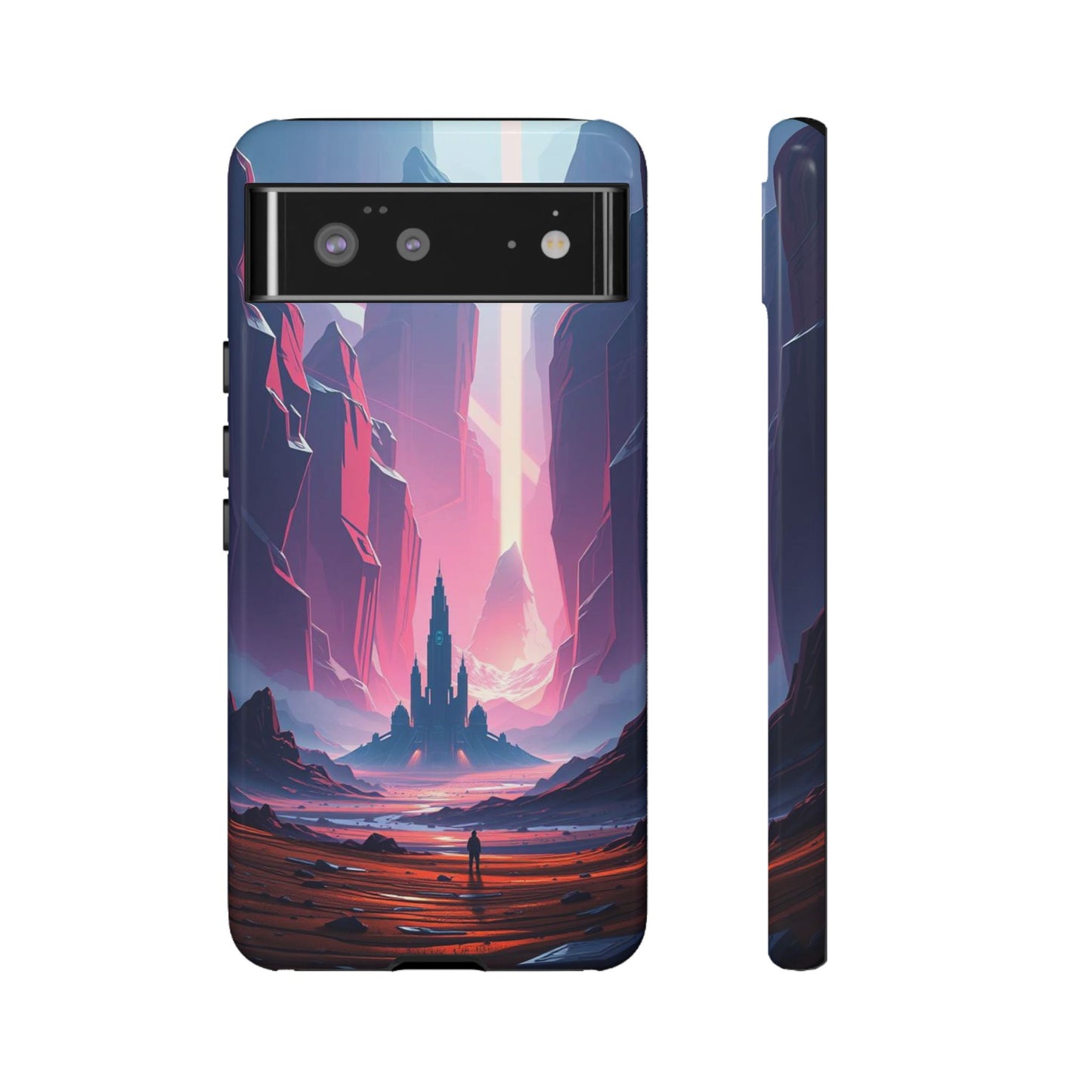 Google Pixel 6 / Glossy Phone Case - Alien Fortress Design Phone Case