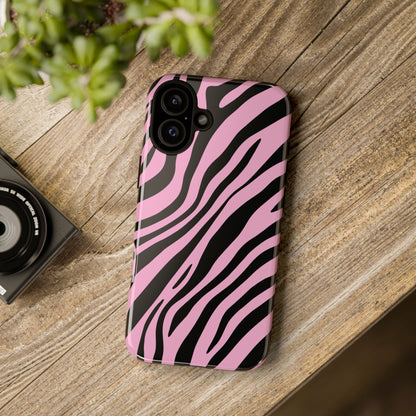 Modern Blush Zebra Print Phone Case
