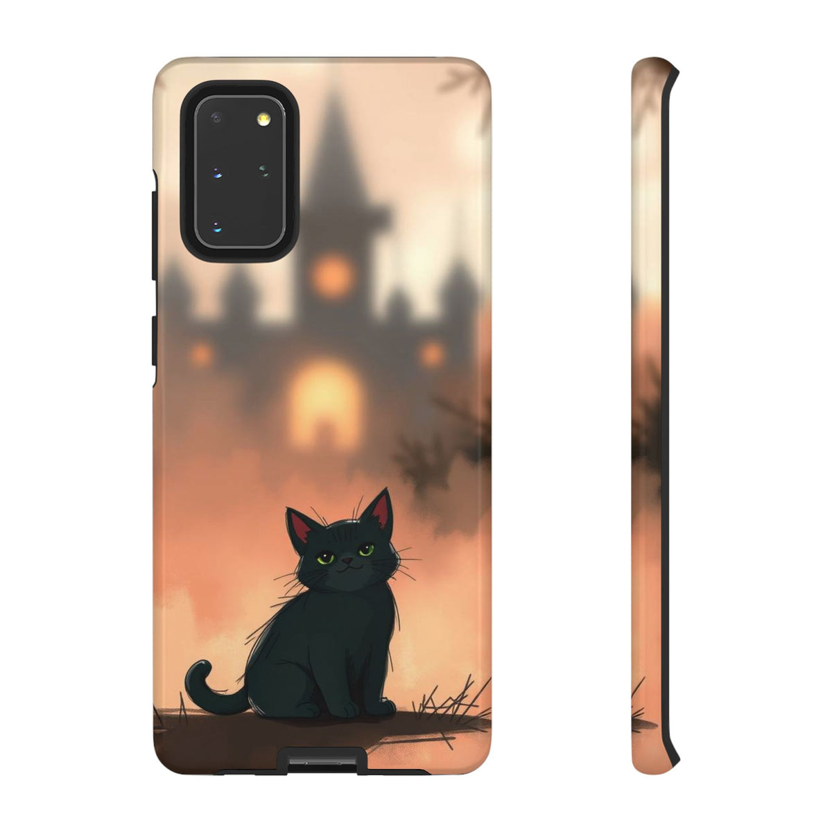 Cute Gothic Cat Design Phone Case - Multicolor Phone Case - Samsung Galaxy S20+ / Glossy