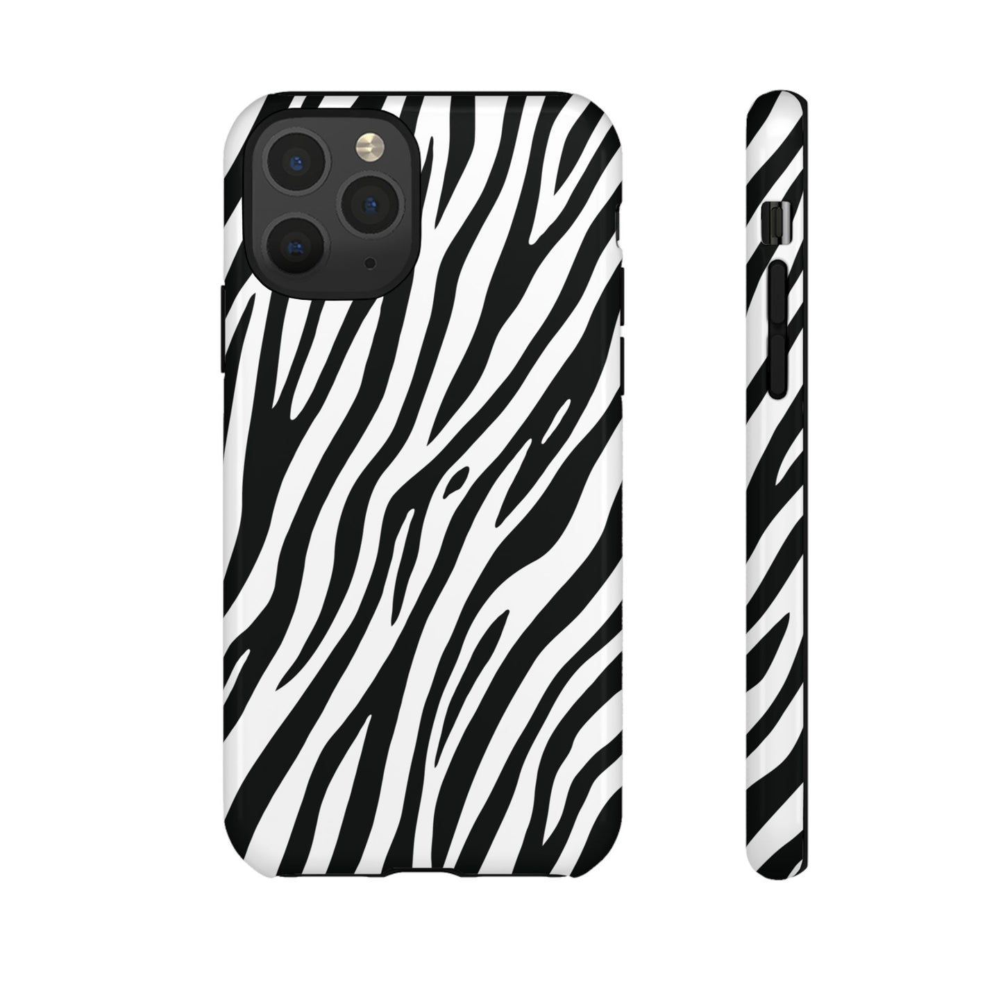 Monochrome Tiger Print Phone Case