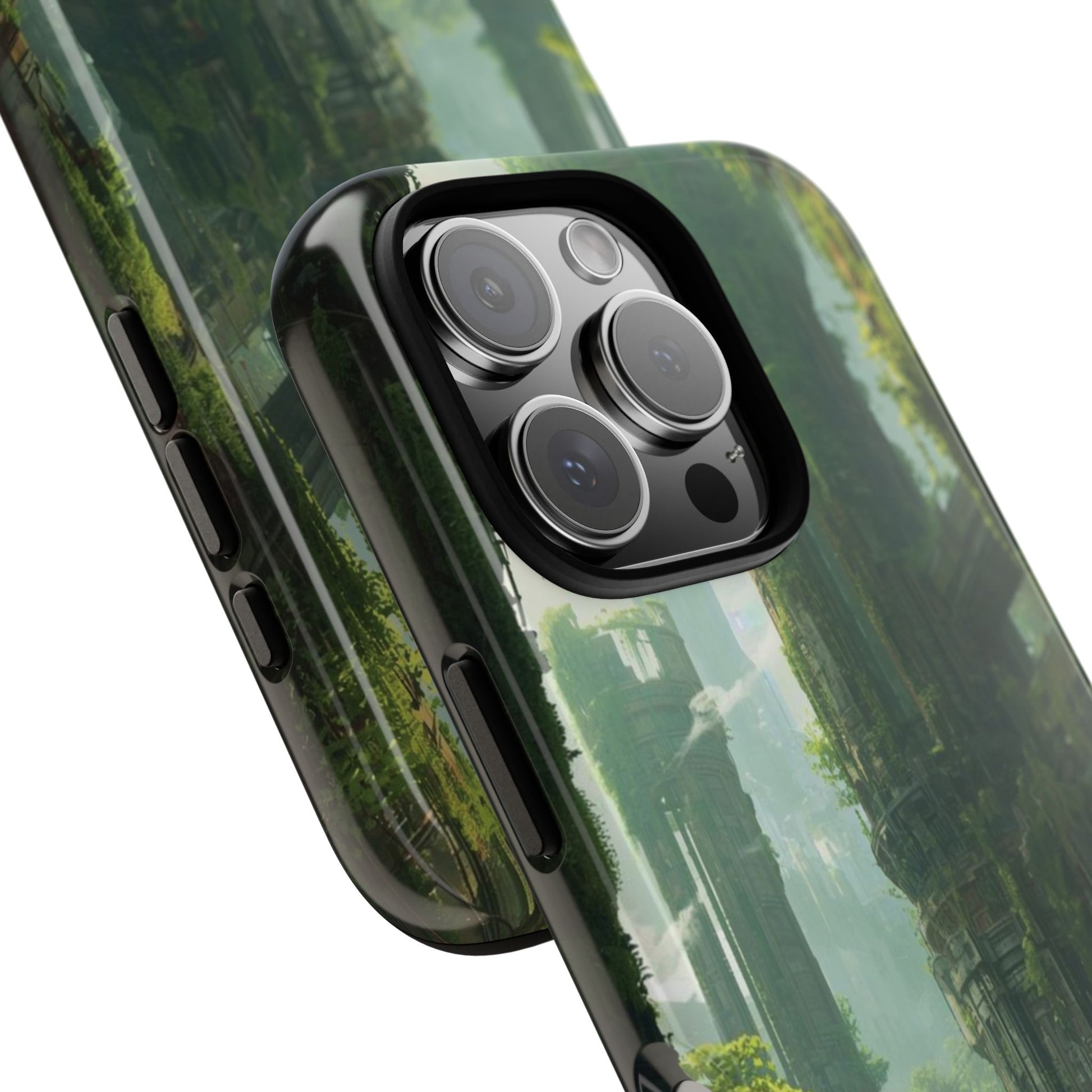 Phone Case - Overgrown Future Ruins Sci-fi Phone Case