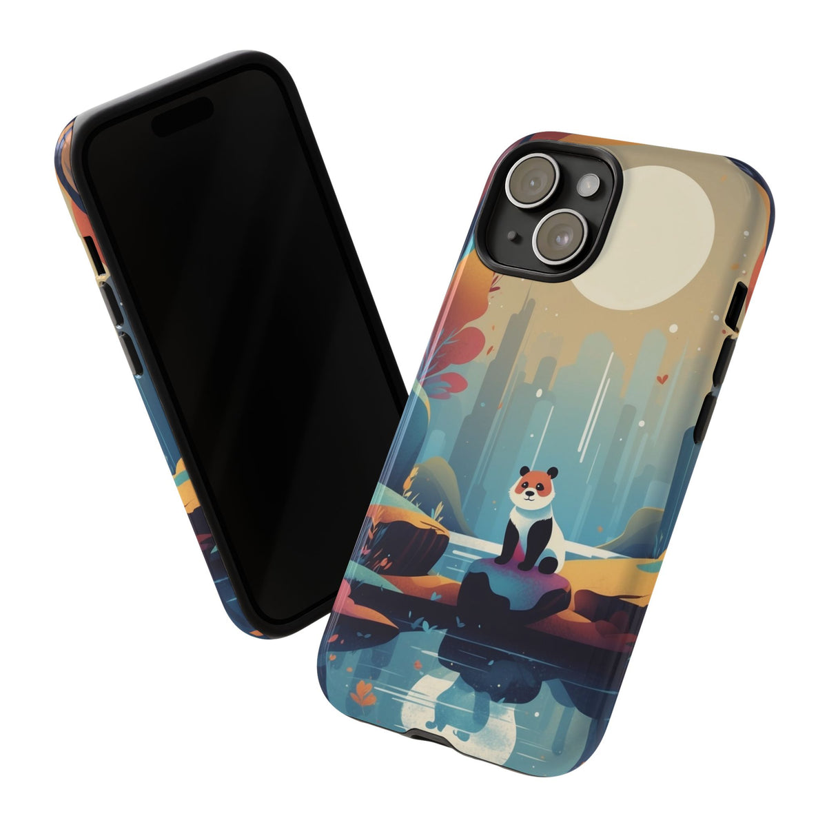 Stylised Panda Design Phone Case - Multicolor Phone Case