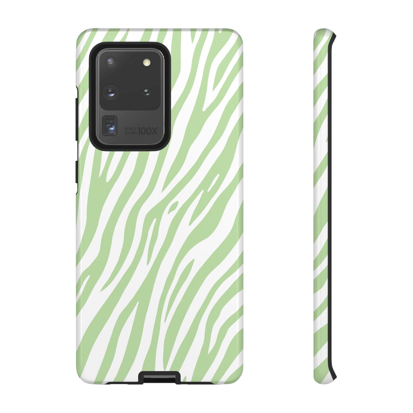 Mint Tiger Print Phone Case