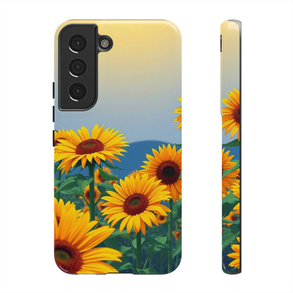 Samsung Galaxy S22 / Glossy Phone Case - Sunflowers Design Phone Case