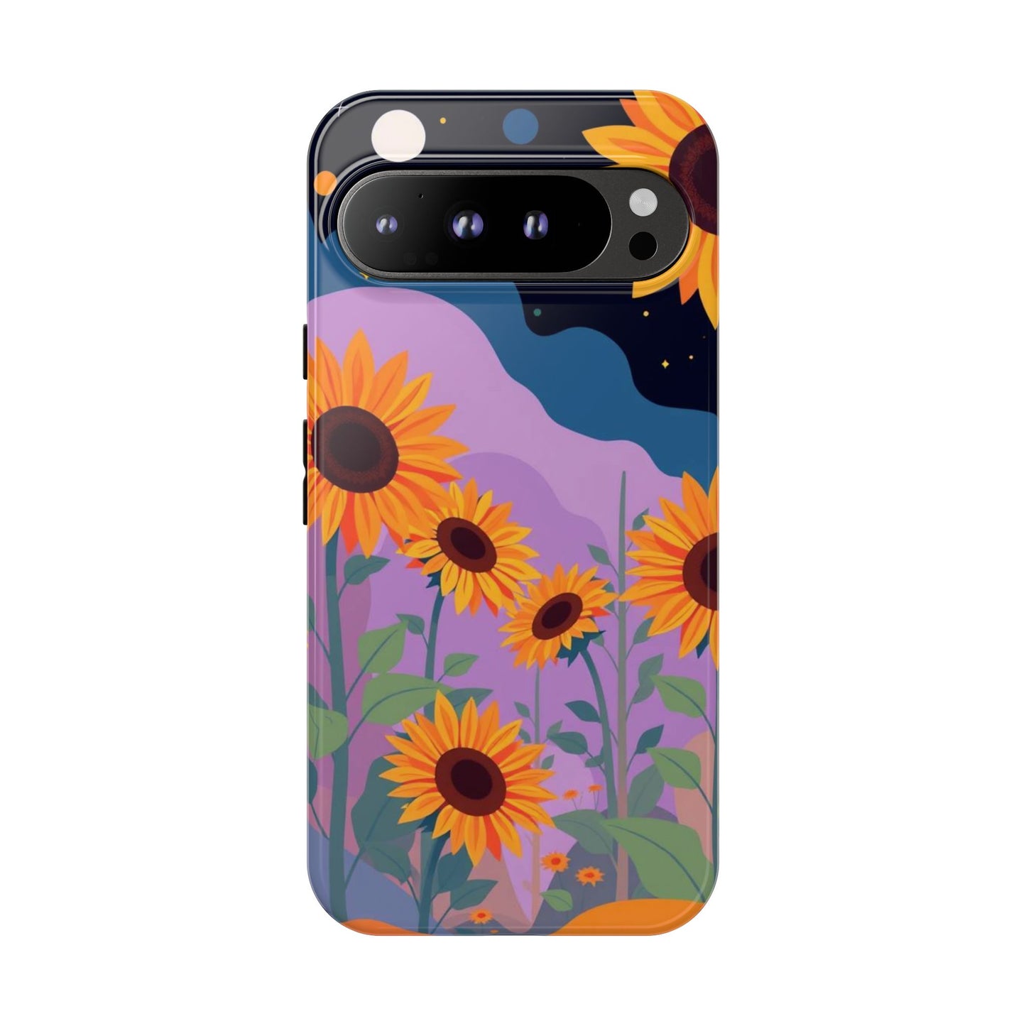 Google Pixel 9 Pro XL / Glossy Phone Case - Surreal Sunflower Design Phone Case