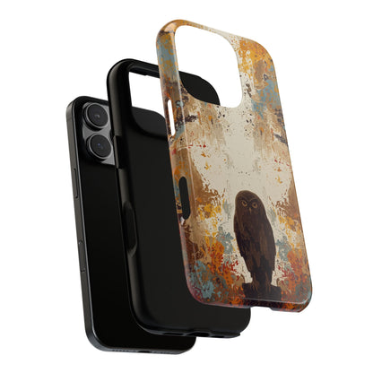 Abstract Owl Design Phone Case