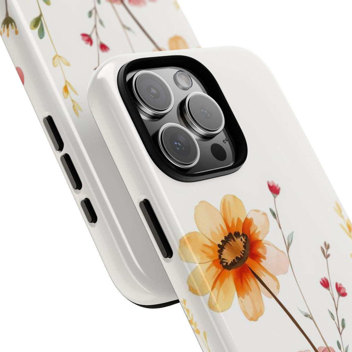 Boho Chic Watercolour Wild Blooms Pattern Phone Case - Multicolor Phone Case