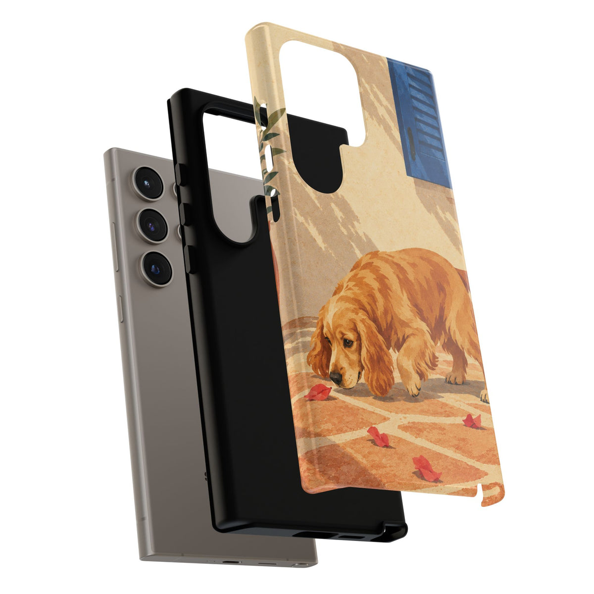 Cocker Spaniel Scent Trail Phone Case - Multicolor Phone Case