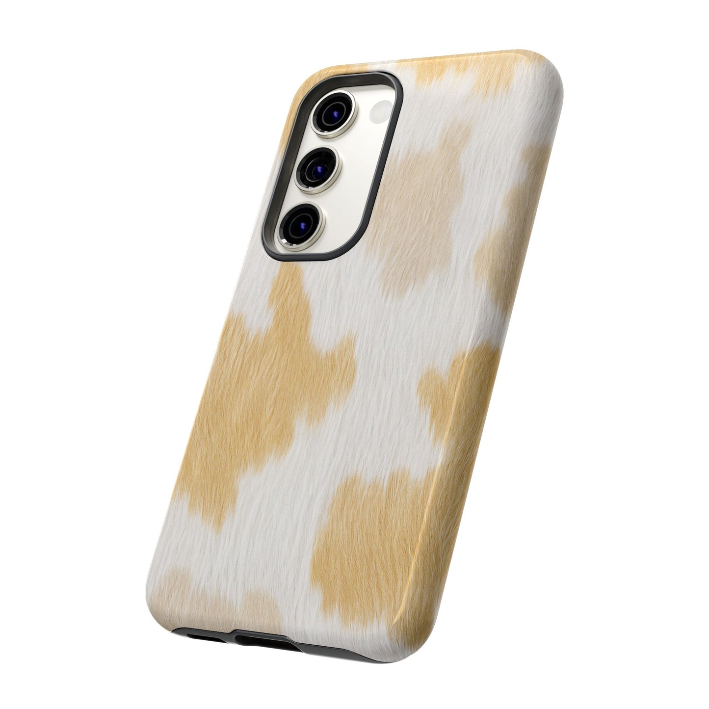 Golden Honey Cow Print Phone Case