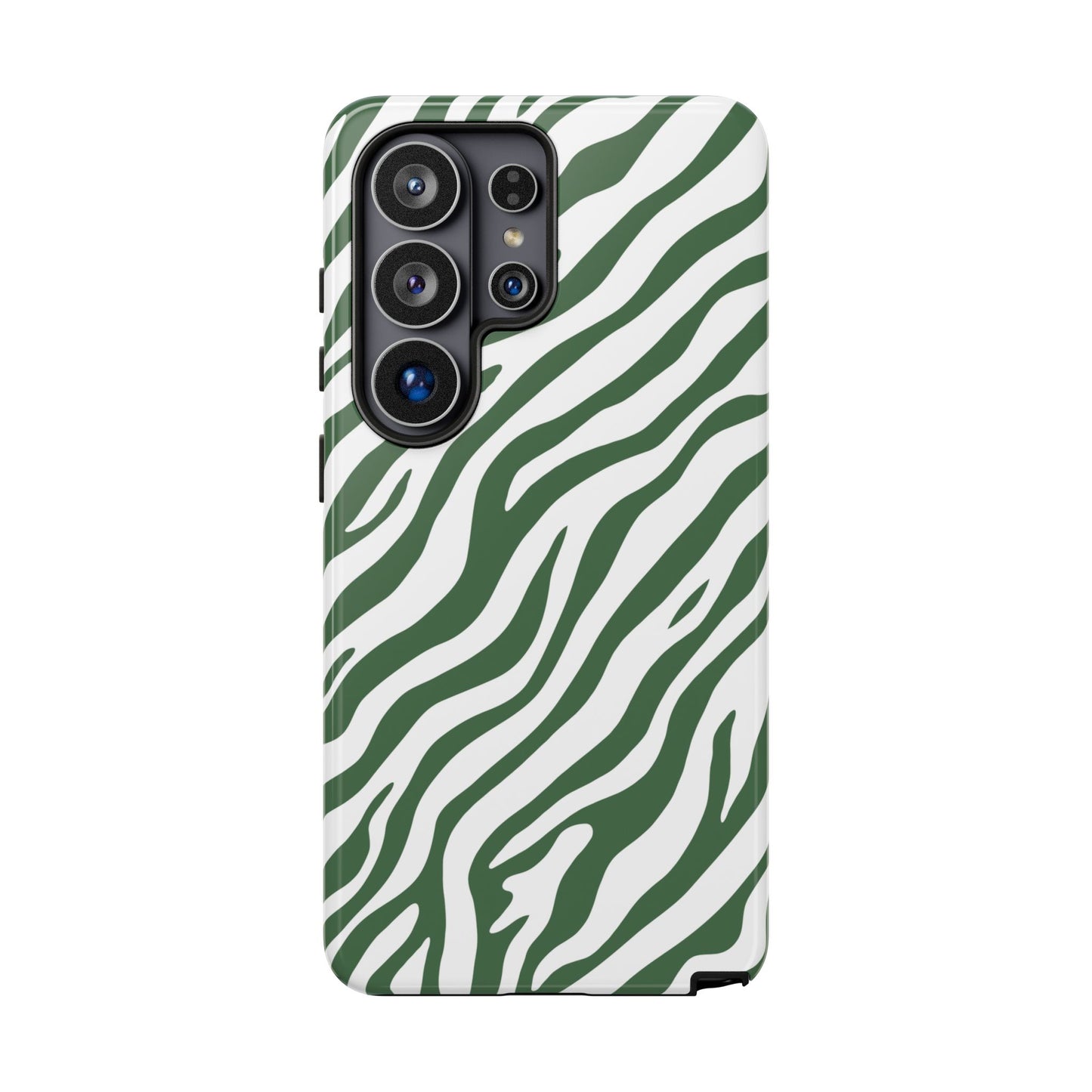 Stylish Sage Zebra Print Phone Case