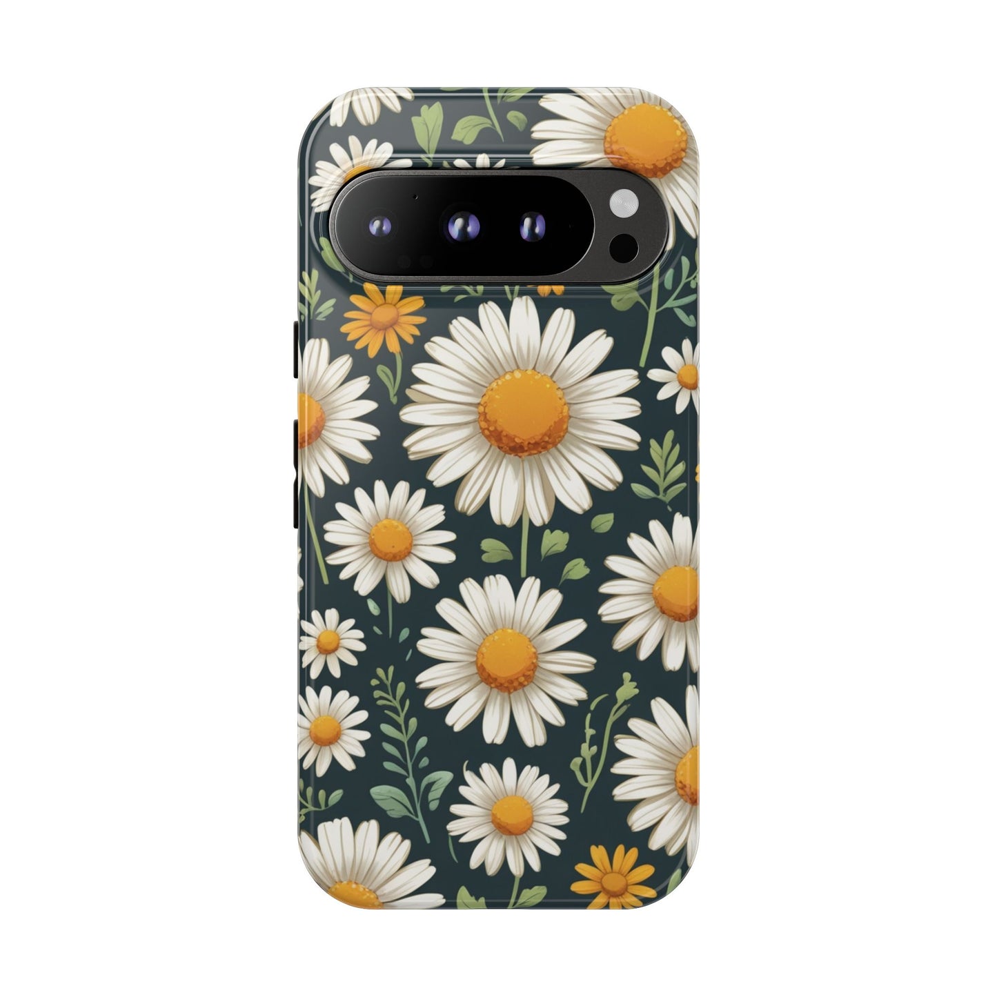 Google Pixel 9 Pro / Glossy Phone Case - Daisies Floral Pattern 3 Phone Case
