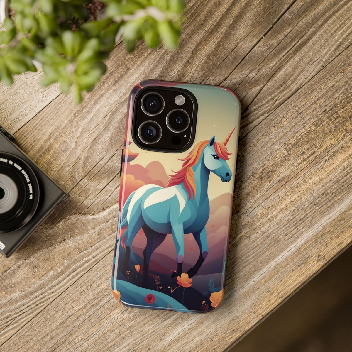 Stylised Unicorn Design Phone Case - Multicolor Phone Case