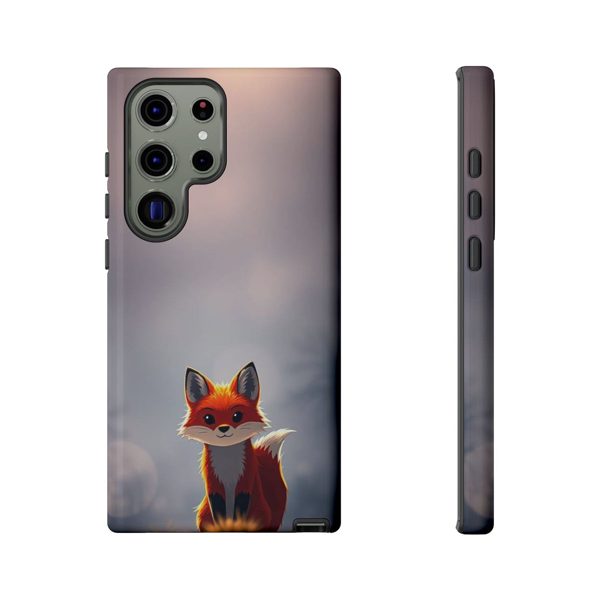 Cute Gothic Fox Design Phone Case - Multicolor Phone Case - Samsung Galaxy S23 Ultra / Glossy