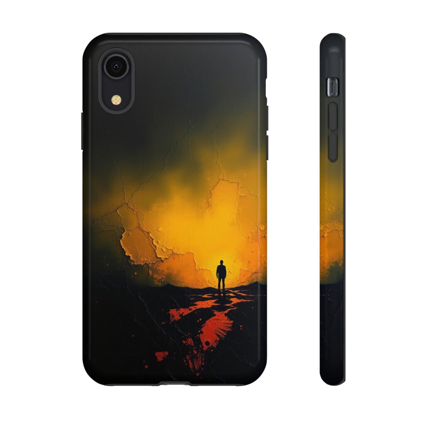 iPhone XR / Glossy Phone Case - Acrylic Mysterious Figure Phone Case