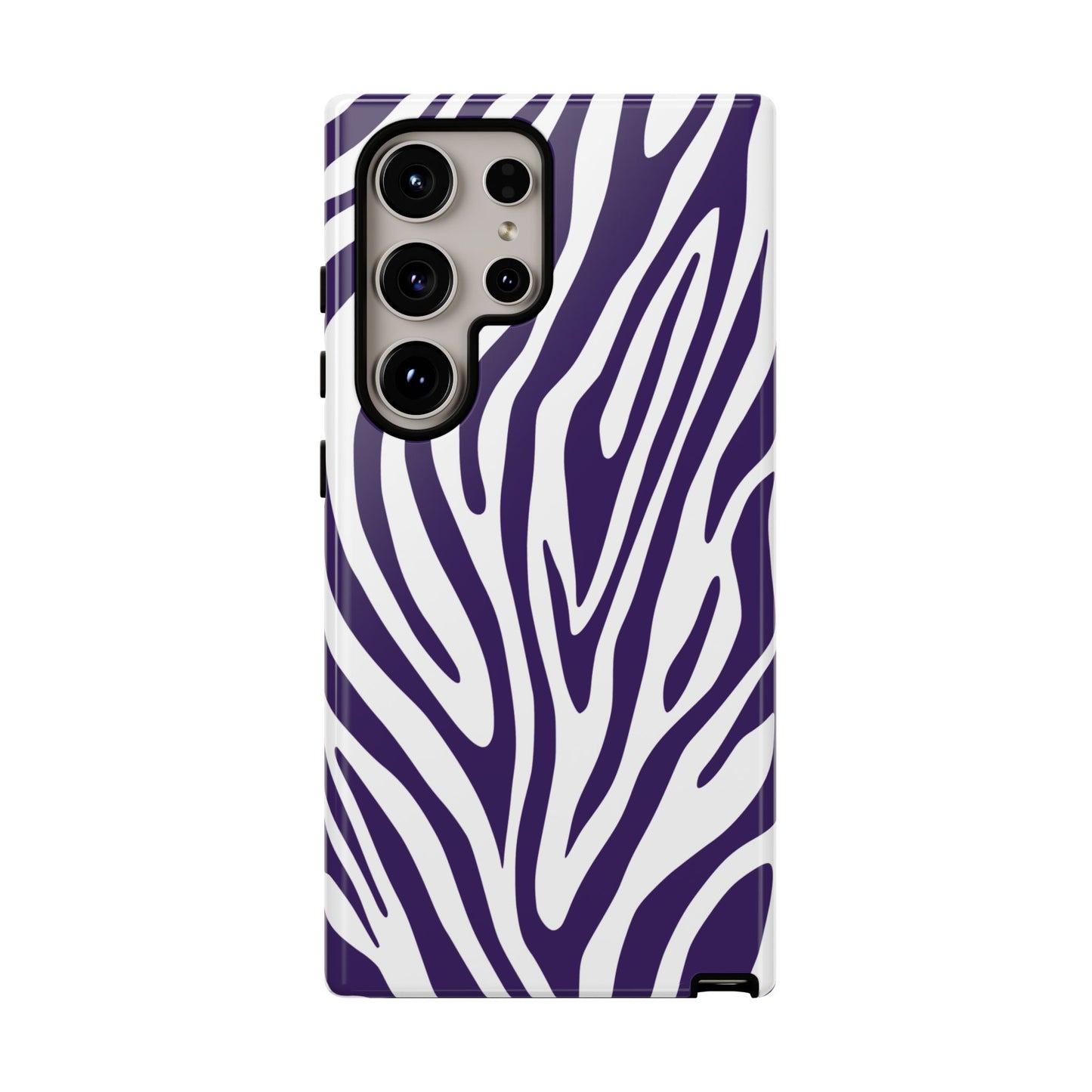 Graphic Purple Tiger Print Phone Case